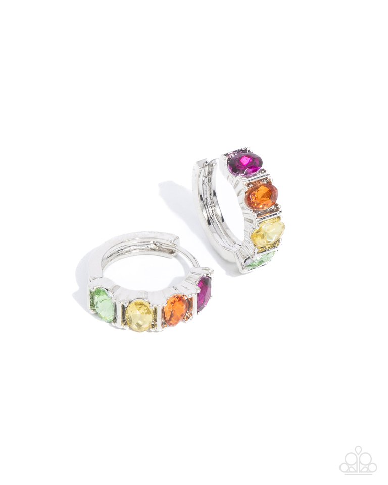 Impressive Impact - Multi - Paparazzi Earring Image