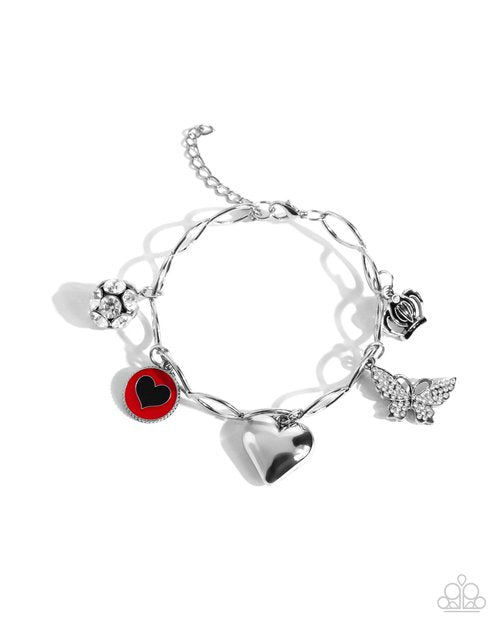 Lullaby Lucky - Red - Paparazzi Bracelet Image