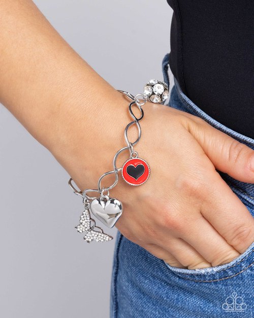 Lullaby Lucky - Red - Paparazzi Bracelet Image