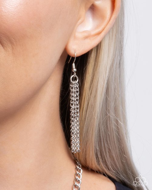 Lovely Lineup - Orange - Paparazzi Necklace Image