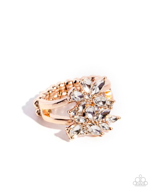 Roundabout Refinement - Gold - Paparazzi Ring Image