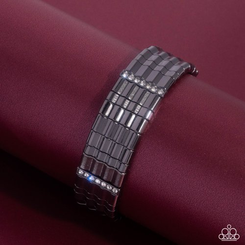 Glistening Getaway - Black - Paparazzi Bracelet Image