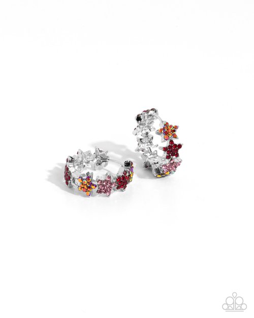 Stellar Surrender - Red - Paparazzi Earring Image