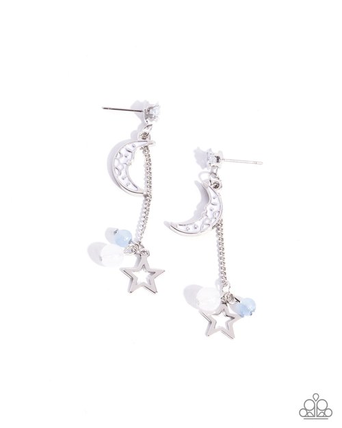 Astral Admiration - Blue - Paparazzi Earring Image