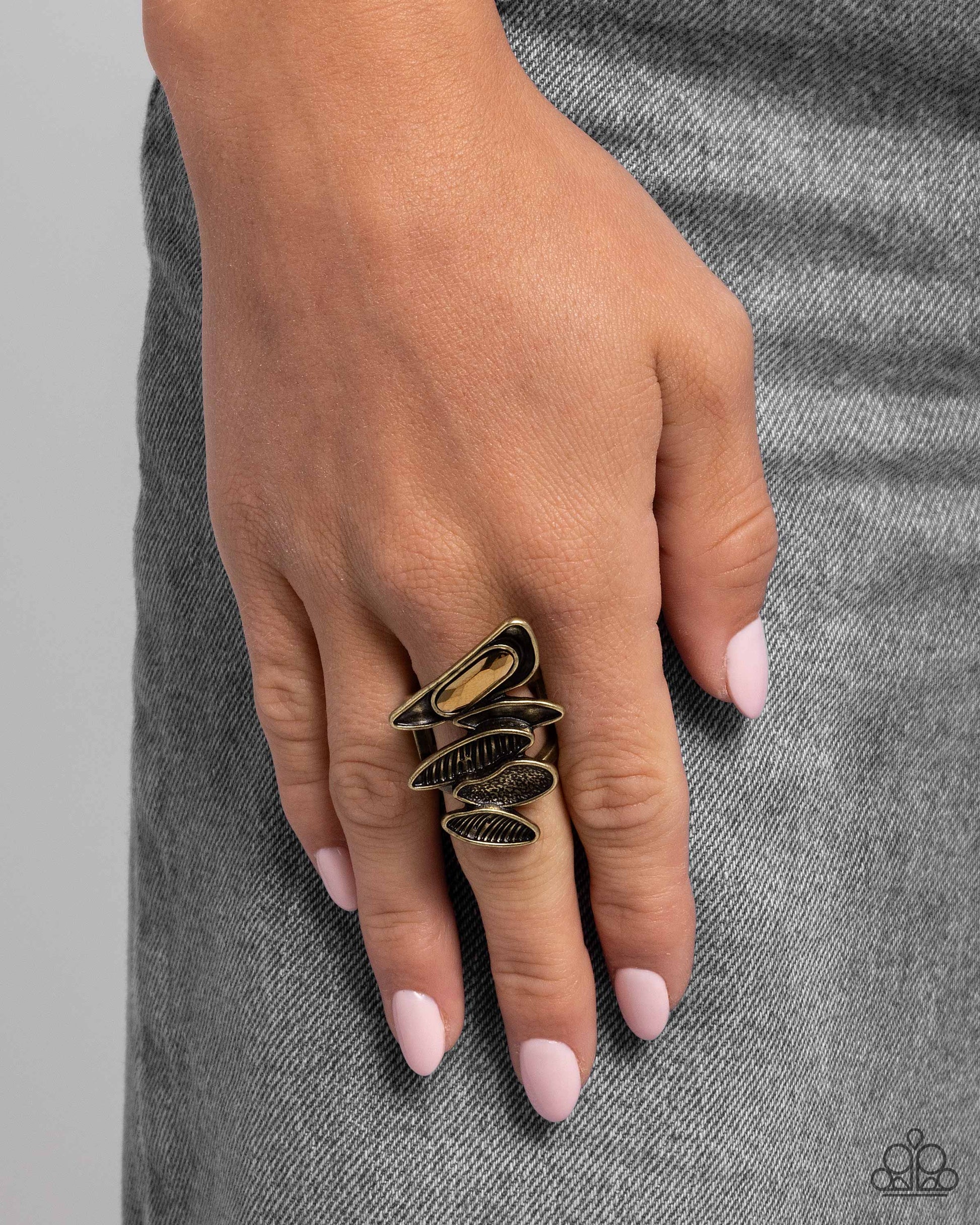 Unpredictable Union - Brass - Paparazzi Ring Image