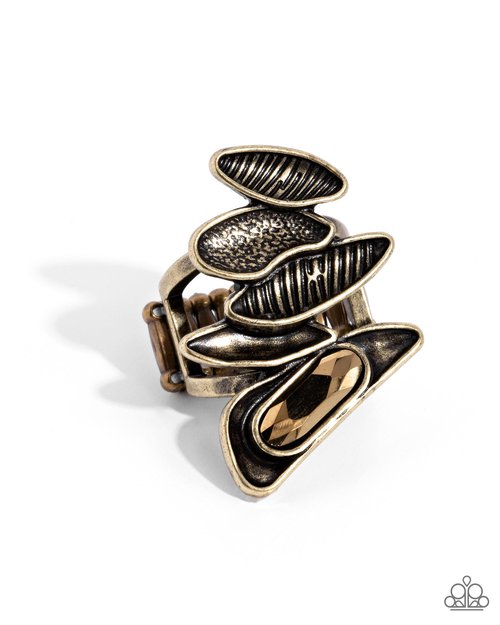Unpredictable Union - Brass - Paparazzi Ring Image
