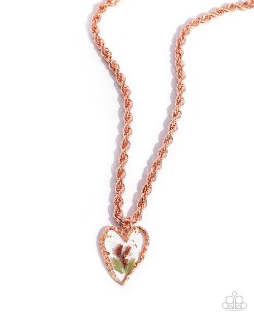 Coming Around - Copper - Paparazzi Necklace Image