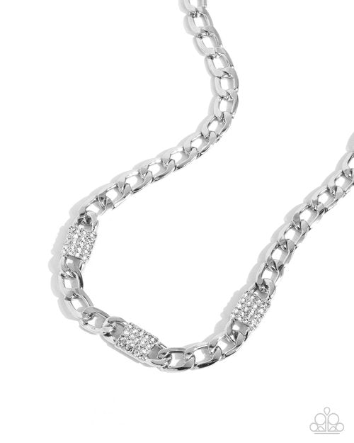Impressive Independence - White - Paparazzi Necklace Image