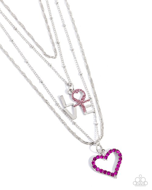 Courting Caliber - Pink - Paparazzi Necklace Image