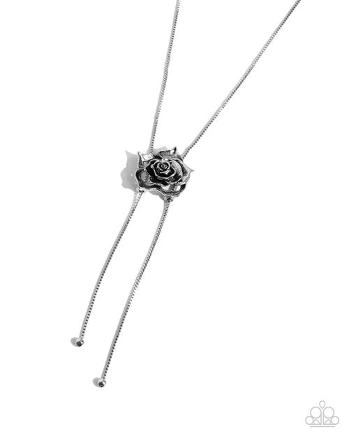 Threaded Tapestry - Silver - Paparazzi Necklace Image