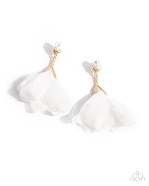 Corps de Ballet - Gold - Paparazzi Earring Image