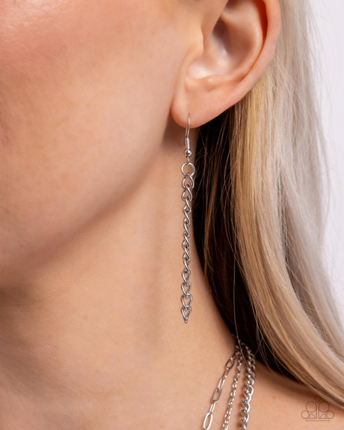 Sunset Safety - Silver - Paparazzi Necklace Image