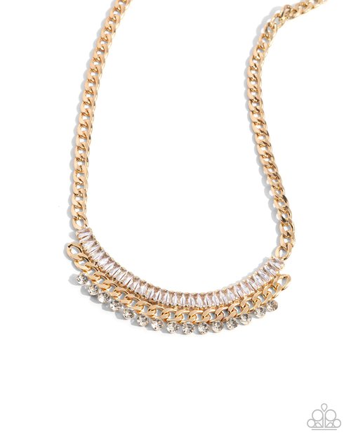 Badda Boom Badda BLING - Gold - Paparazzi Necklace Image