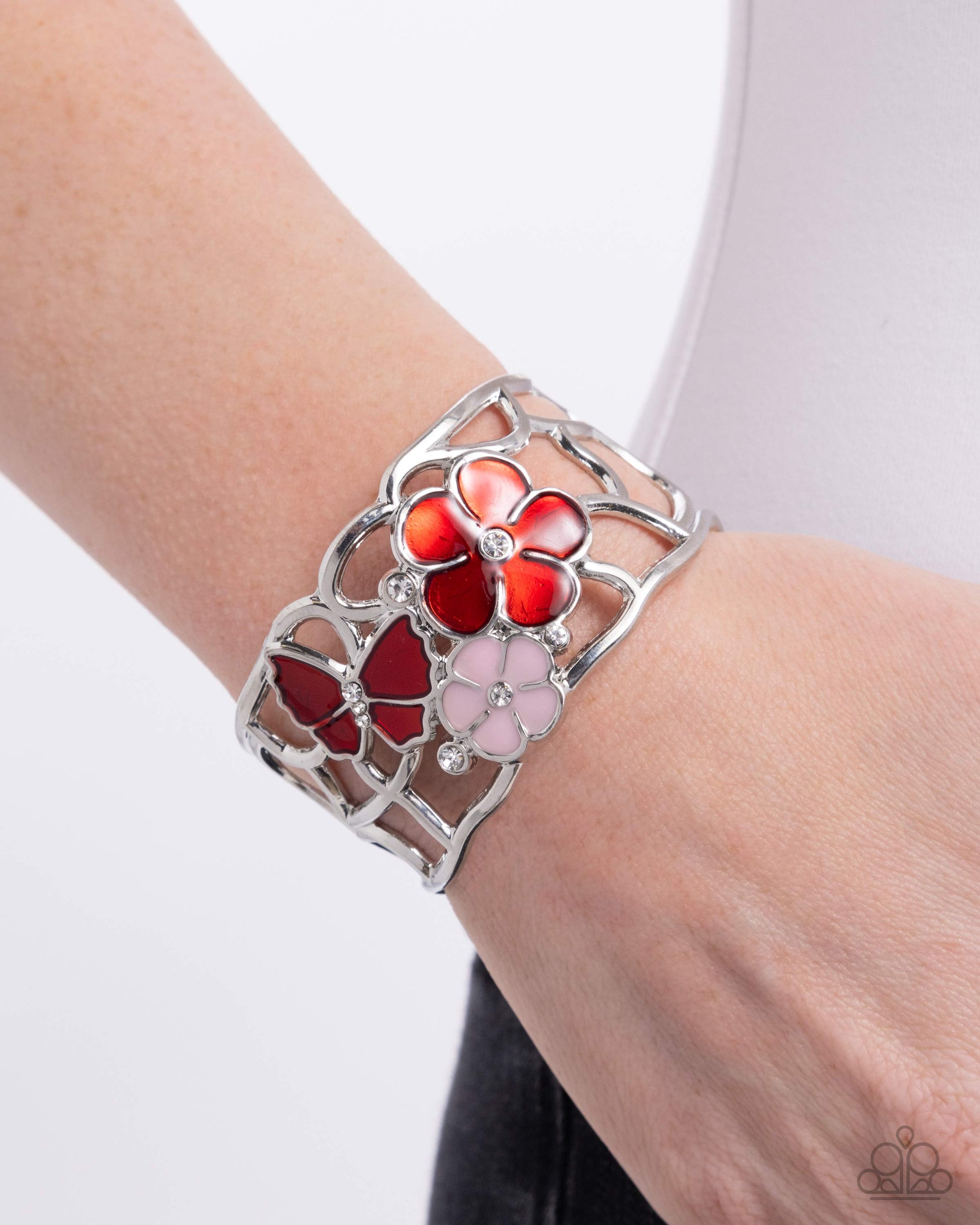 Whimsical Watercolor - Red - Paparazzi Bracelet Image