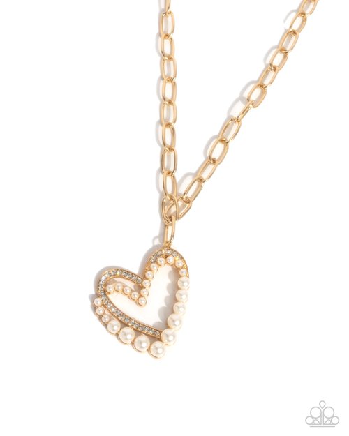Introducing Me - Gold - Paparazzi Necklace Image