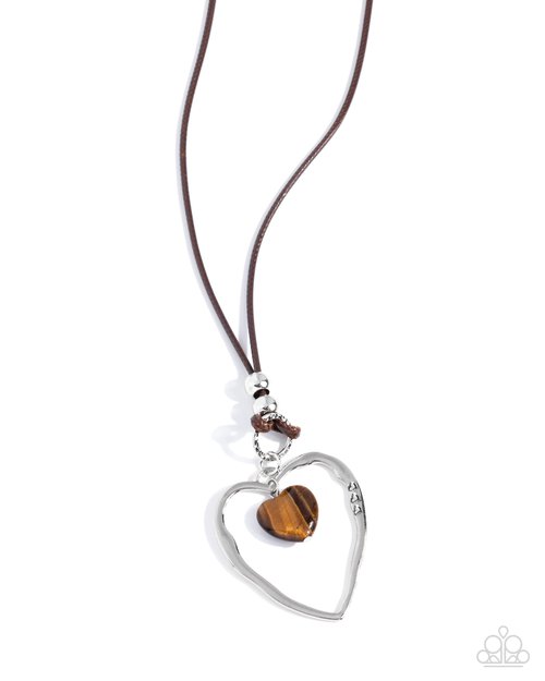 Lovely to Sit With You - Brown - Paparazzi Necklace Image