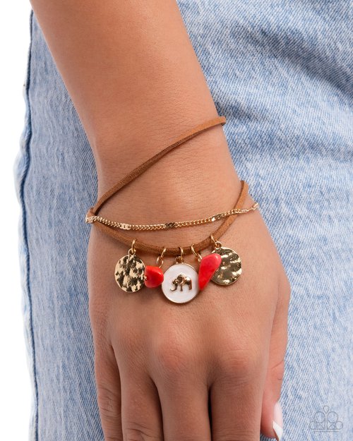 Serene Stroll - Red - Paparazzi Bracelet Image