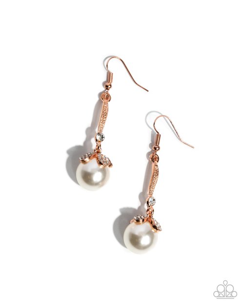 Royal Rarity - Copper - Paparazzi Earring Image