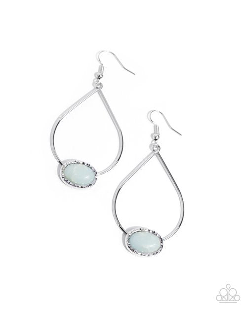 Sensible Stones - Blue - Paparazzi Earring Image