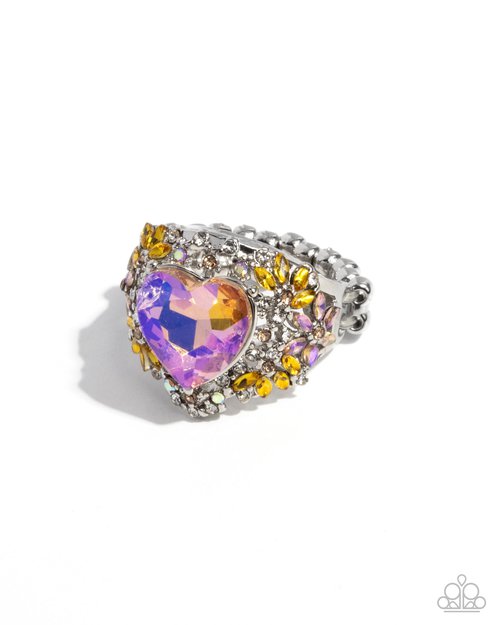 Bursting with Beauty - Orange - Paparazzi Ring Image