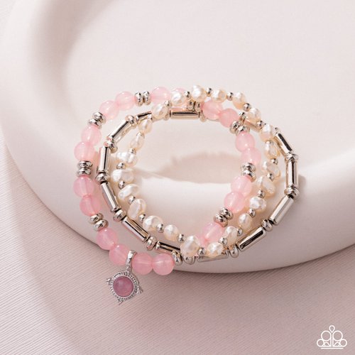 Testing the Waters - Pink - Paparazzi Bracelet Image