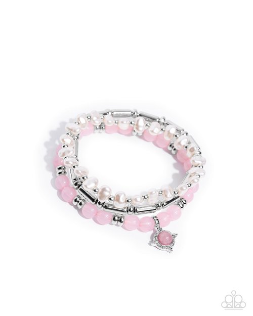 Testing the Waters - Pink - Paparazzi Bracelet Image