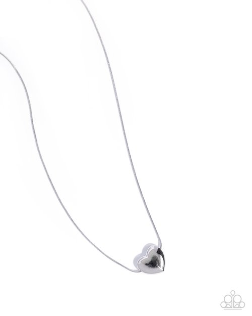 Loveable Look - Silver - Paparazzi Necklace Image