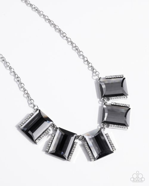 Rebel Racket - Silver - Paparazzi Necklace Image