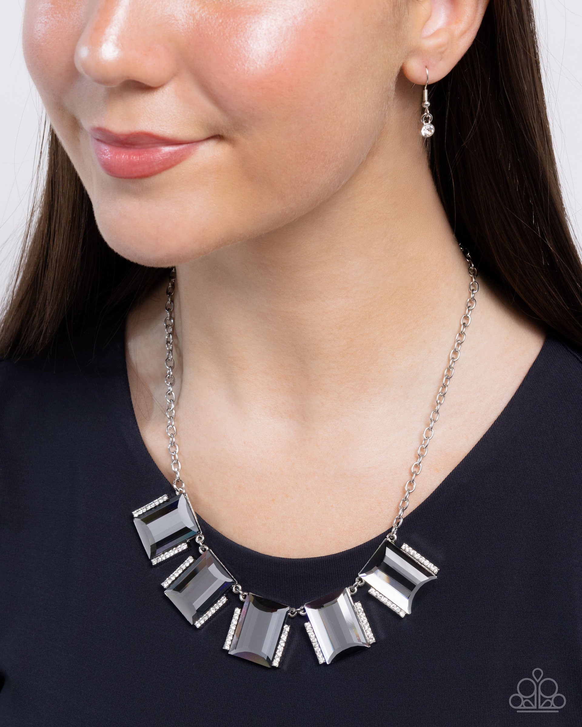 Rebel Racket - Silver - Paparazzi Necklace Image