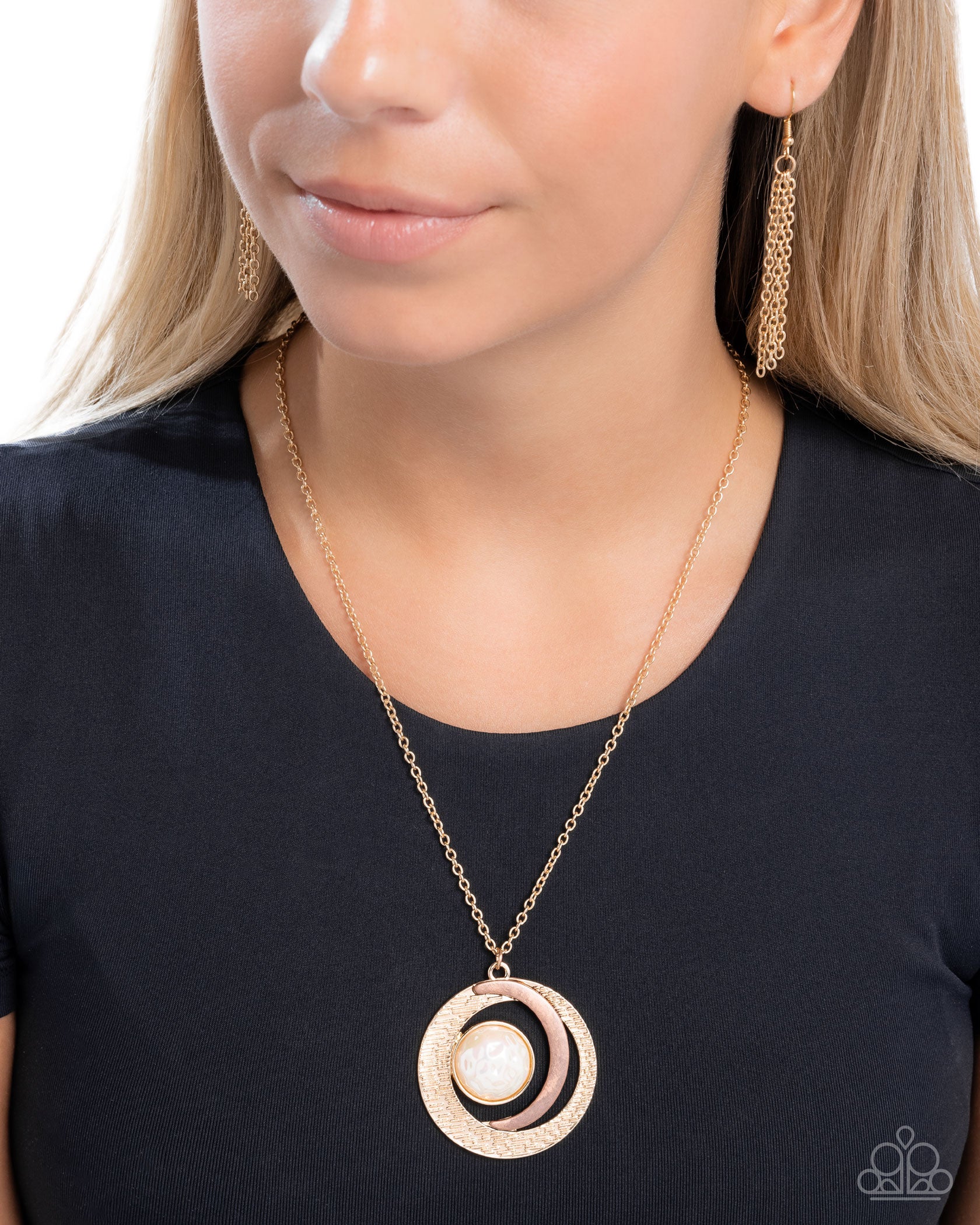 Lunar Month - Gold - Paparazzi Necklace Image