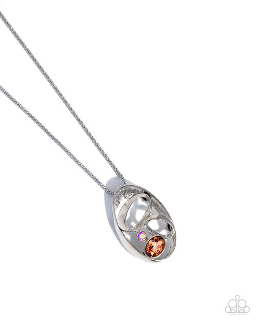 Dramatic Destiny - Orange - Paparazzi Necklace Image