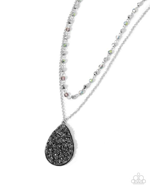 Druzy Delight - Silver - Paparazzi Necklace Image