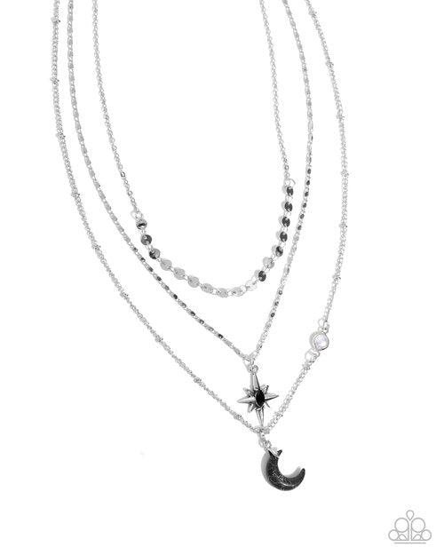 Cosmic Clinch - Black - Paparazzi Necklace Image