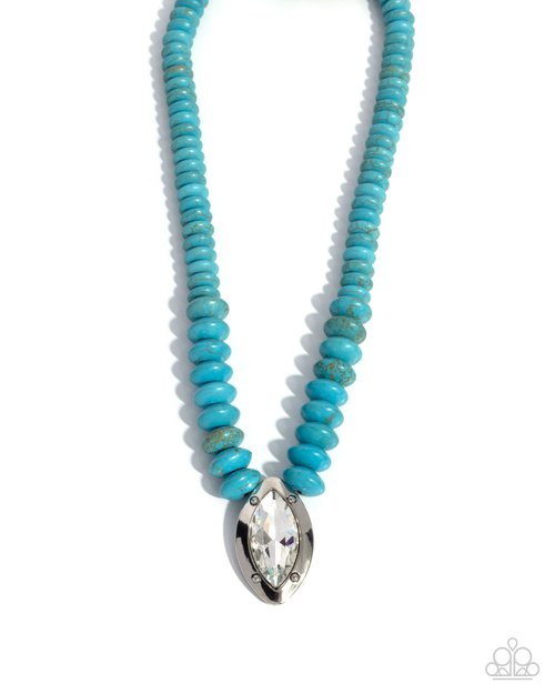 Visionary Venture - Blue - Paparazzi Necklace Image