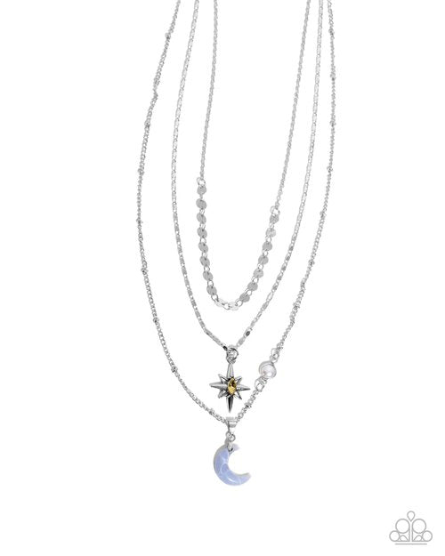 Cosmic Clinch - Blue - Paparazzi Necklace Image