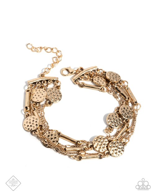 Coachella Construction - Gold - Paparazzi Bracelet Image