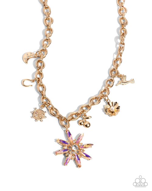 Elegant Encore - Orange - Paparazzi Necklace Image