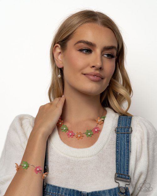 Floral Restoration - Complete Look - Orange - Paparazzi Product Image