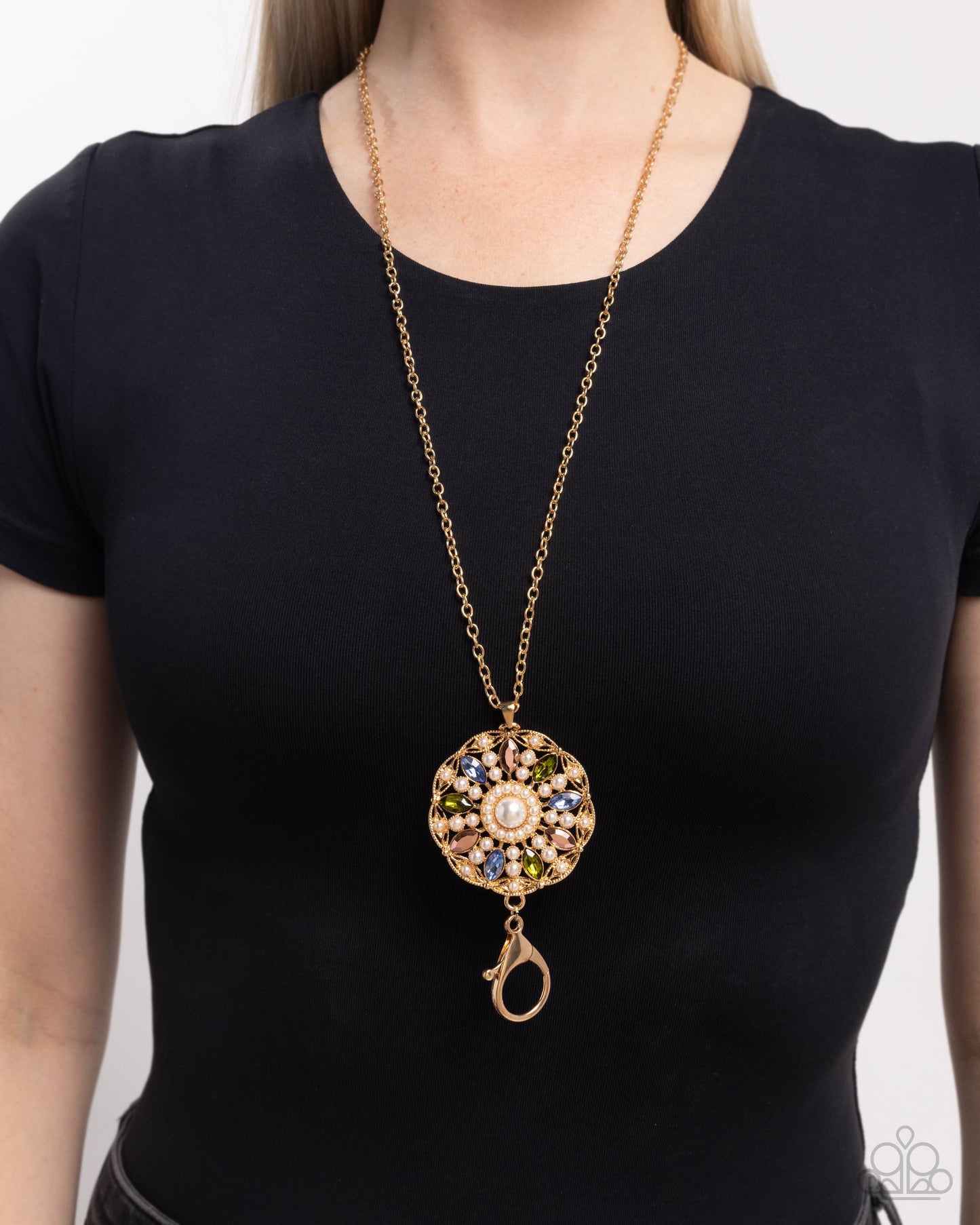 Angelic Arrangement - Gold - Paparazzi Necklace Image