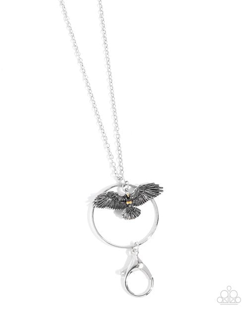 Exemplary Eagle - Silver - Paparazzi Necklace Image