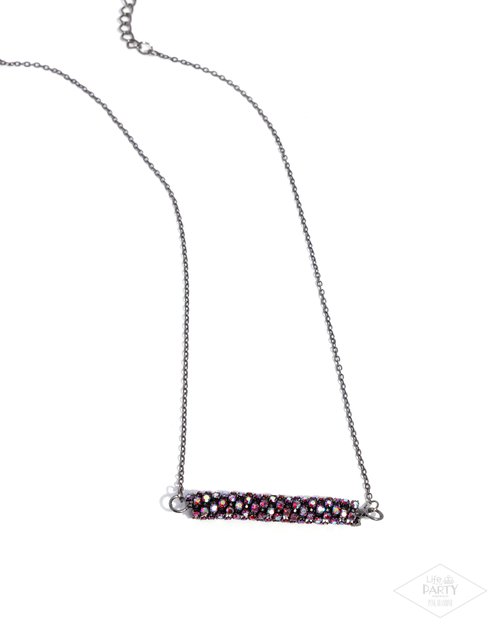 Timelessly Twinkling - Red - Paparazzi Necklace Image