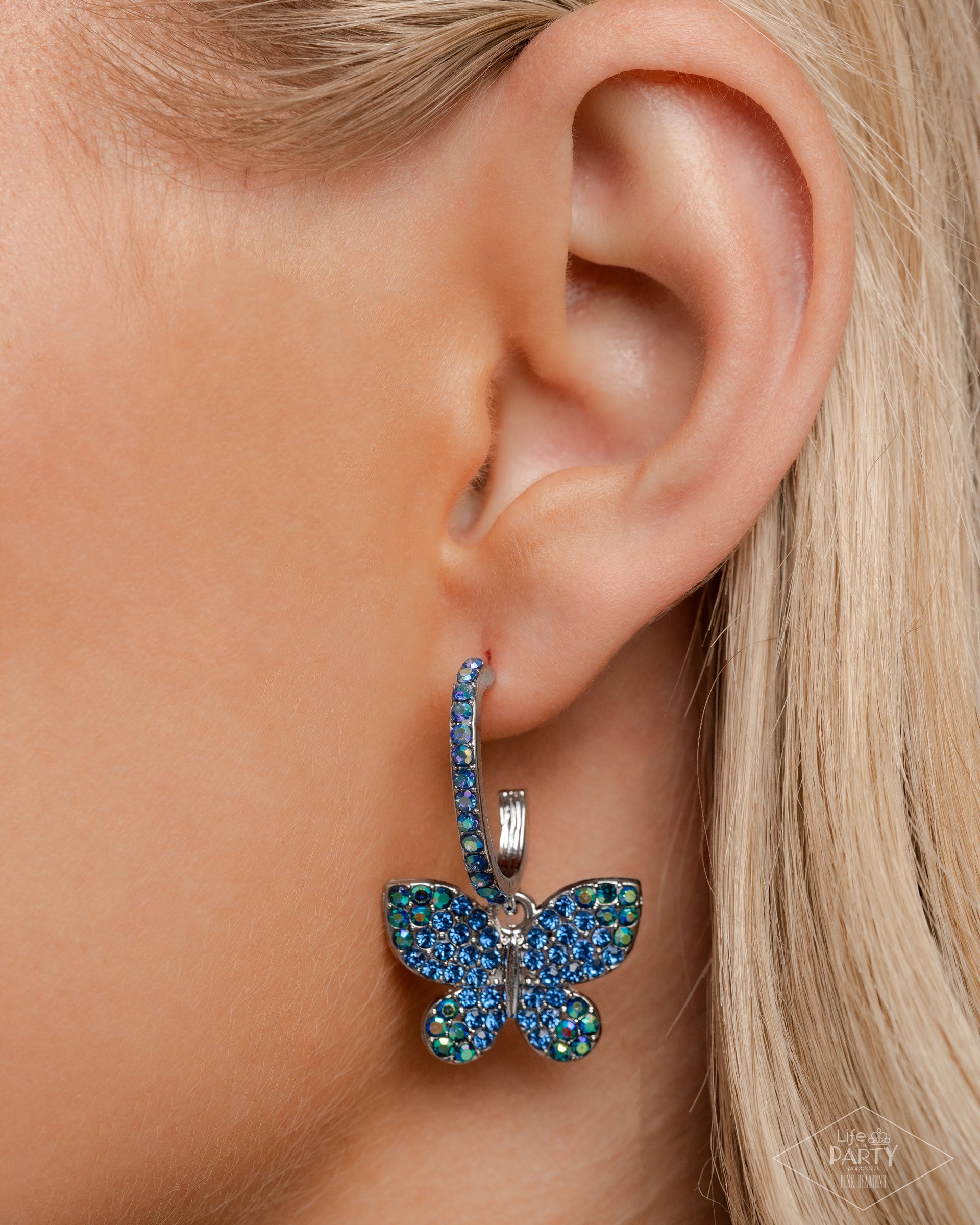Whimsical Waltz - Blue - Paparazzi Earring Image