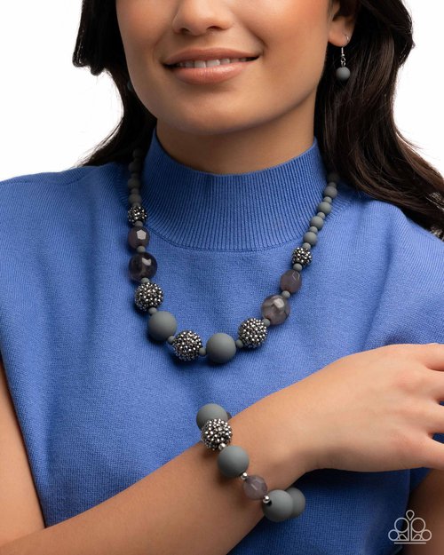 Hematite Hallmark - Complete Look - Silver - Paparazzi Product Image