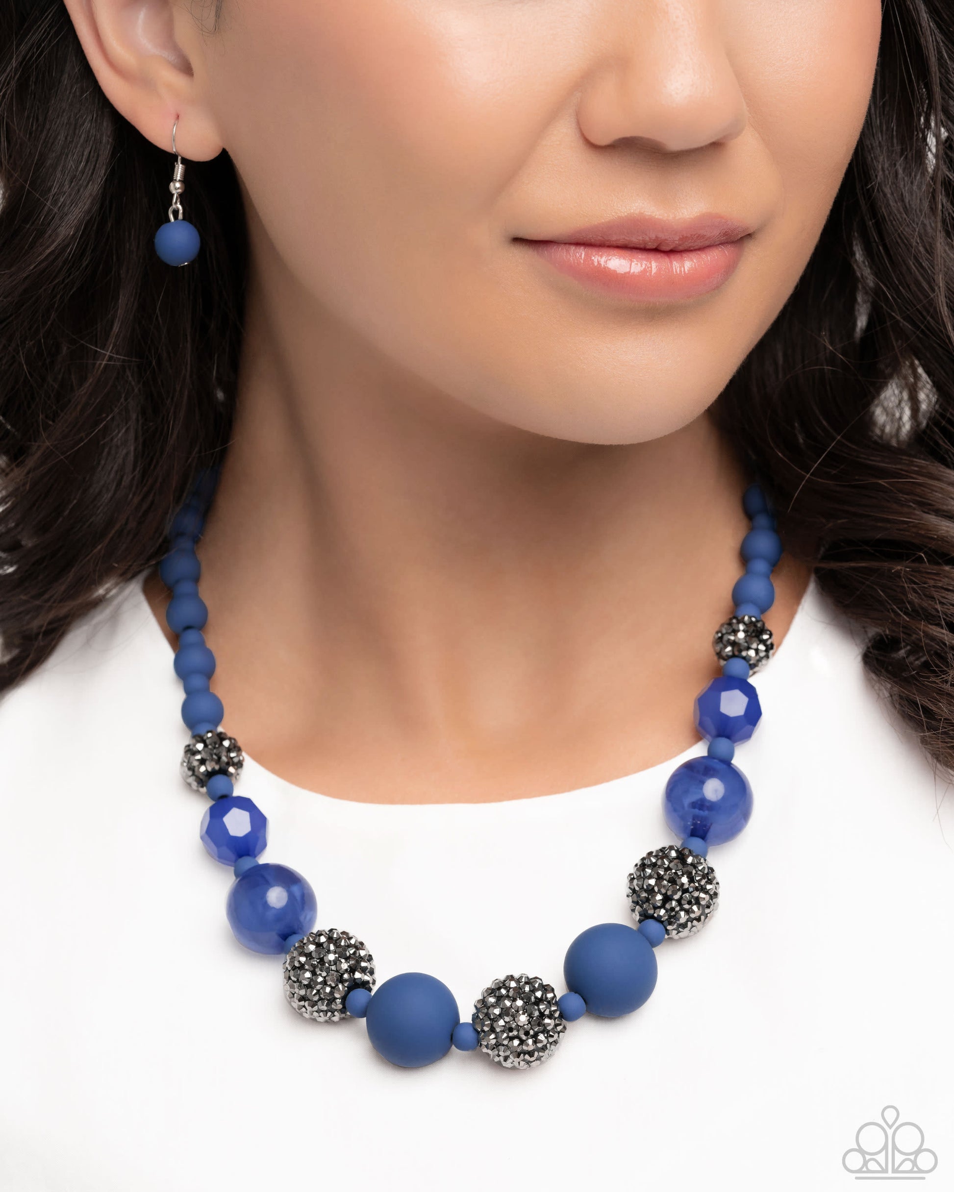Hematite Hallmark - Complete Look - Blue - Paparazzi Product Image