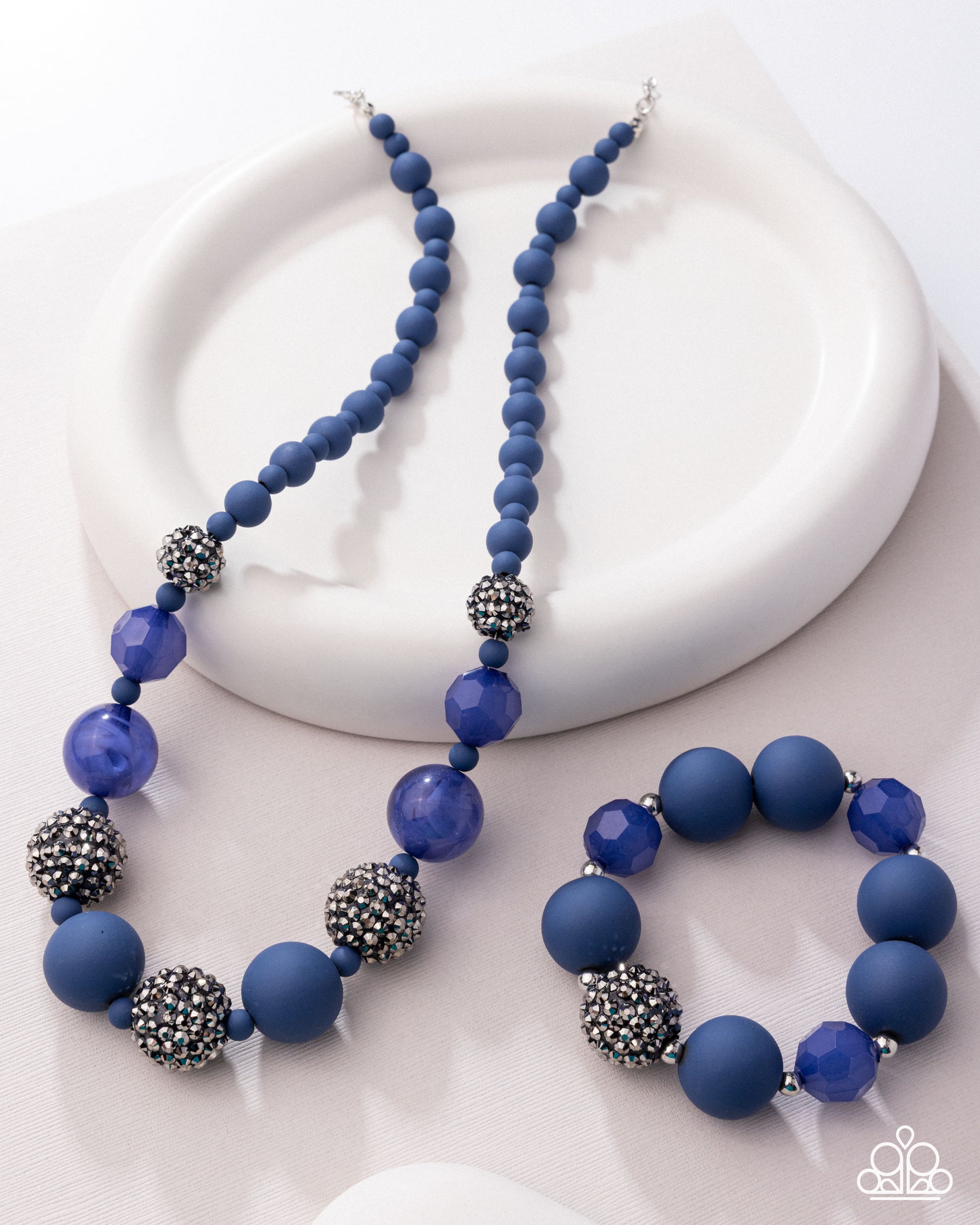Hematite Hallmark - Complete Look - Blue - Paparazzi Product Image