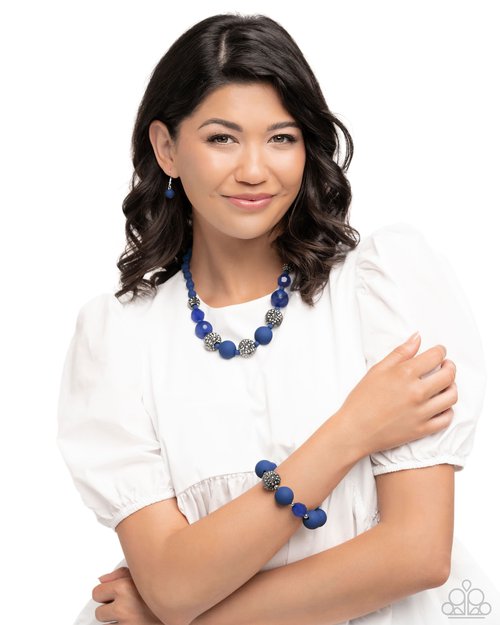 Hematite Hallmark - Complete Look - Blue - Paparazzi Product Image