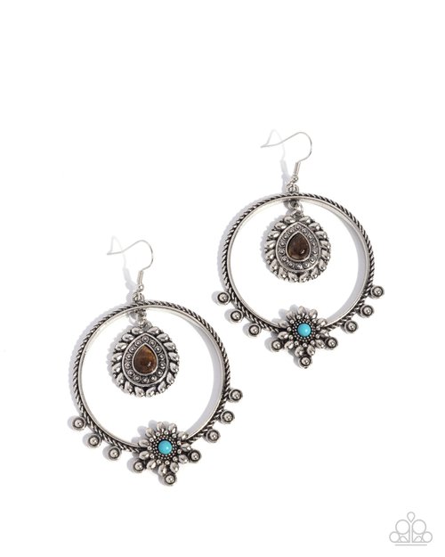 Neutral Nuance - Brown - Paparazzi Earring Image