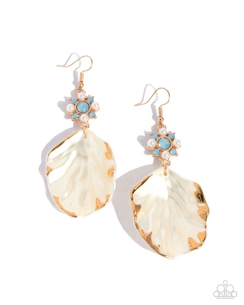 Coastal Candidate - Blue - Paparazzi Earring Image