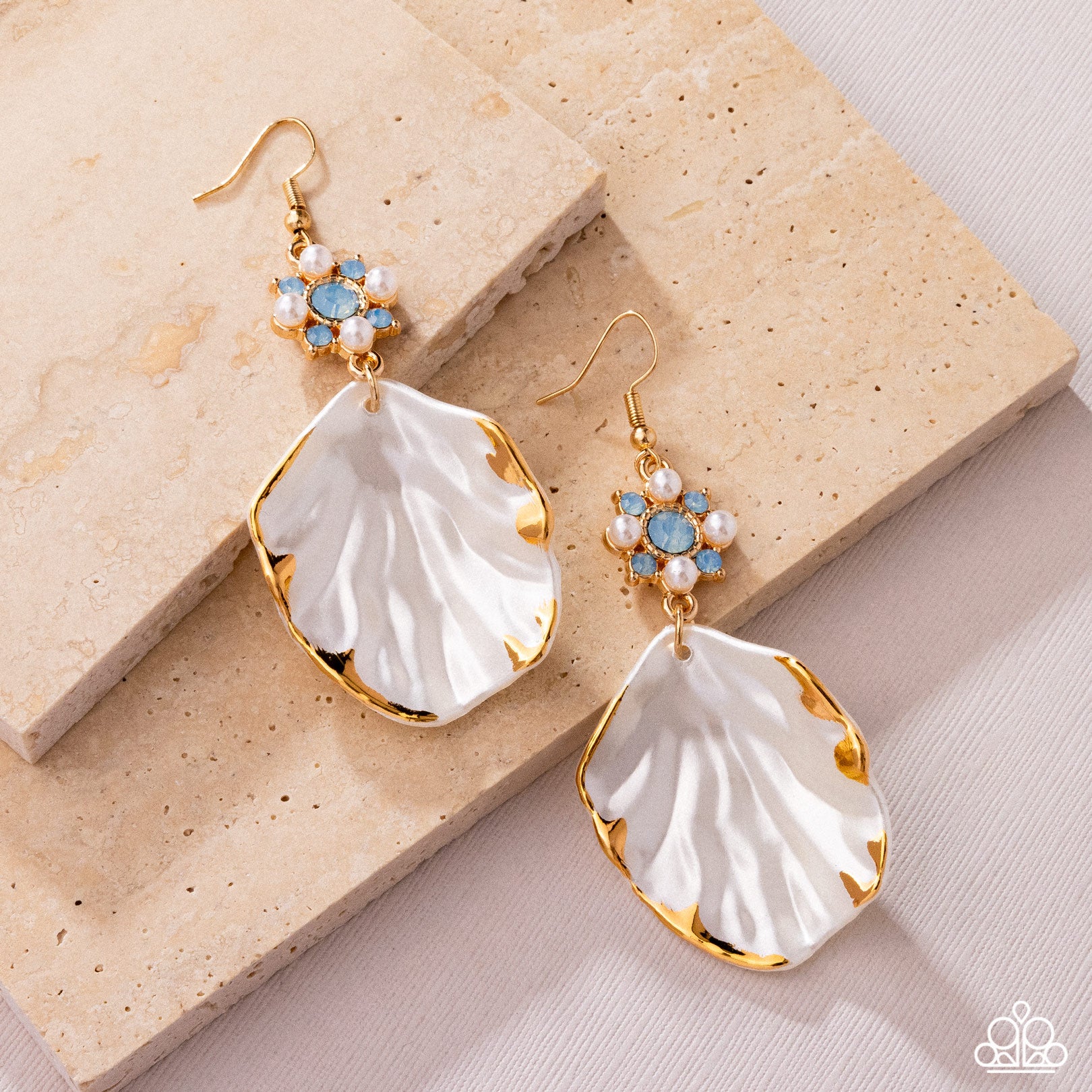 Coastal Candidate - Blue - Paparazzi Earring Image