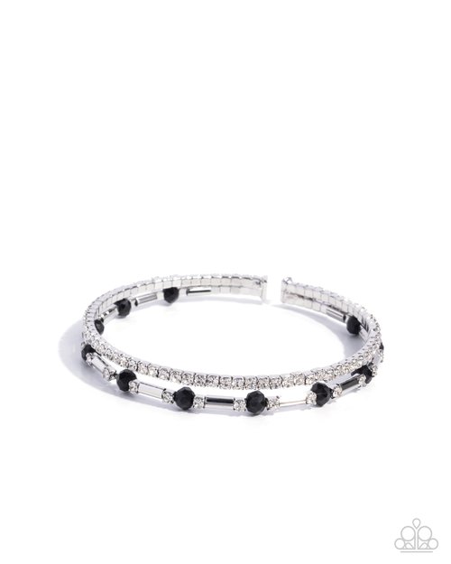 Publicity Pizzazz - Black - Paparazzi Bracelet Image